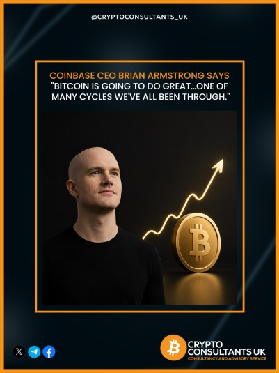 CryptoC_UK's tweet photo. 🚨 Is this just another market crash… or a chance before the next big bull run? 📈

"Bitcoin is going to do great… one of many cycles we've all been through." — Brian Armstrong

When fear rises in the market, investors often panic. But history shows that the crypto market has gone through many big ups and downs, and each cycle has created new opportunities.

📉 Focus less on short-term noise
📈 and more on the long-term vision.

 📲Book your free strategy call today and get expert guidance

🔗https://t.co/vuGLmzImlB