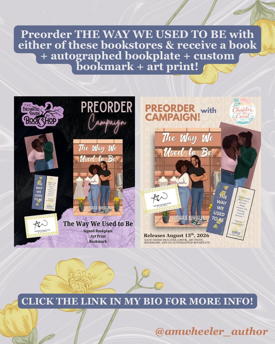 amsunshine_'s tweet photo. If you want to support an indie bookstore AND an indie author, my childhood friends to lovers novel, THE WAY WE USED TO BE, is available for preorder!

Each order comes with a book, a bookplate, an art print and bookmark!

Head to the link in my bio to purchase!! 💕✨

8/15/26 https://t.co/wc6KLnGptt