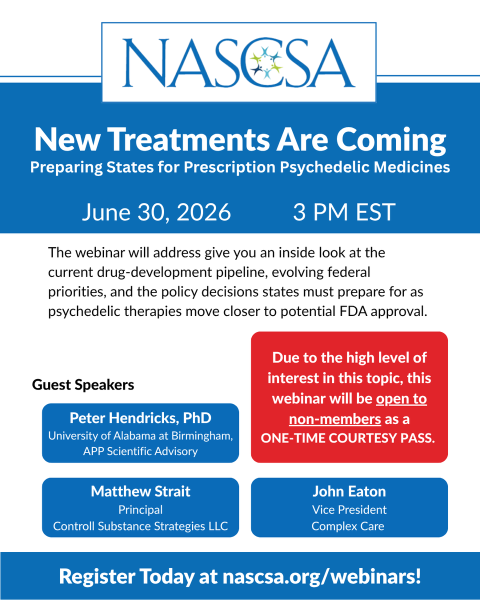 NASCSA's tweet photo. Don’t miss this essential briefing on one of the most consequential treatment frontiers in modern medicine!
Explore patient perspectives, clinical research trends, and the regulatory considerations that will shape how these treatments are integrated into care. 

Register today! https://t.co/EZCMOeBLTw