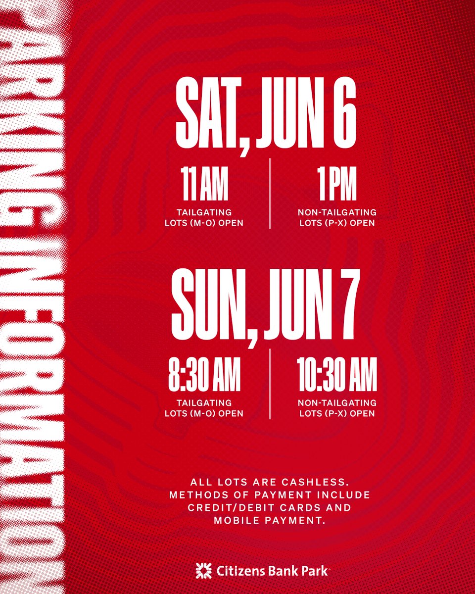 PhilliesCBP's tweet photo. Your weekend banking hours:

Ballpark Buzz: https://t.co/BkIPuBJ4YU https://t.co/pFuWffcjHz