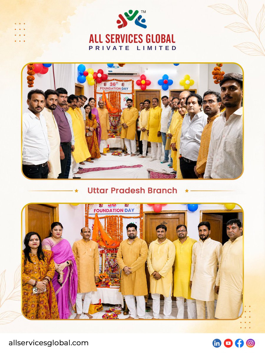 asg_official_'s tweet photo. As Part of our 36th #FoundationDay Celebrations, the Uttar Pradesh Branch Organized a Sundar Kand Path, Bringing Together Employees in a Spirit of Faith, Unity, and Gratitude😇

#SundarKandPath #36YearsOfExcellence #TeamTogetherness #CorporateCulture #AllServicesGlobal https://t.co/CdqaoNMzWP