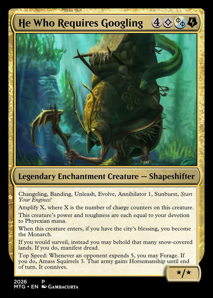 MagicCardDaily's tweet photo. He Who Requires Googling [Bromita]

🖌️: Gambacurta https://t.co/mfG1IwtdC7