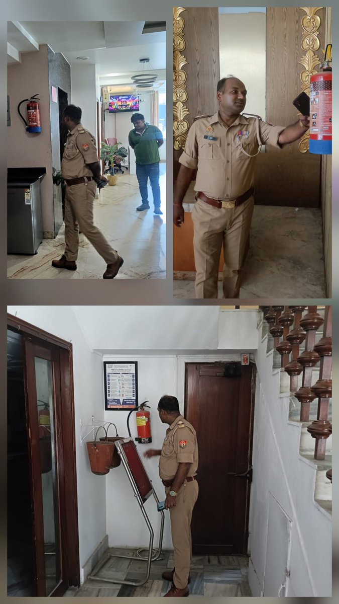 lucknowfire's tweet photo. महानिदेशक@fireserviceup महोदय के आदेशानुसार स्कीम-5 के अंतर्गत दि:06.06.26 को CFO,LKO महोदय के निर्देशन में प्रभारी Fsso चौक द्वारा चौक क्षेत्र के विभिन्न होटल,रेस्तरां,पब्लिक क्लबों में संयुक्त विशेष अग्निसुरक्षा निरीक्षण एवं जन-जागरूकता अभियान चलाया गया l 
@AdminLKO https://t.co/9HOP07CZrS