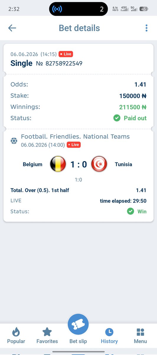 PlayMakerTips's tweet photo. ₦150,000 Naira to ₦211,000 Naira Bagged ✅
₦250,000 Naira to ₦361,000 Naira Bagged✅

LIVE BET TICKETS🎟 GAME ✅

SINGLEs GAMES TICKETS🎟 WON ✅

1.44 ODDs✅
1.41 ODDs✅ https://t.co/zHq26l7mN5