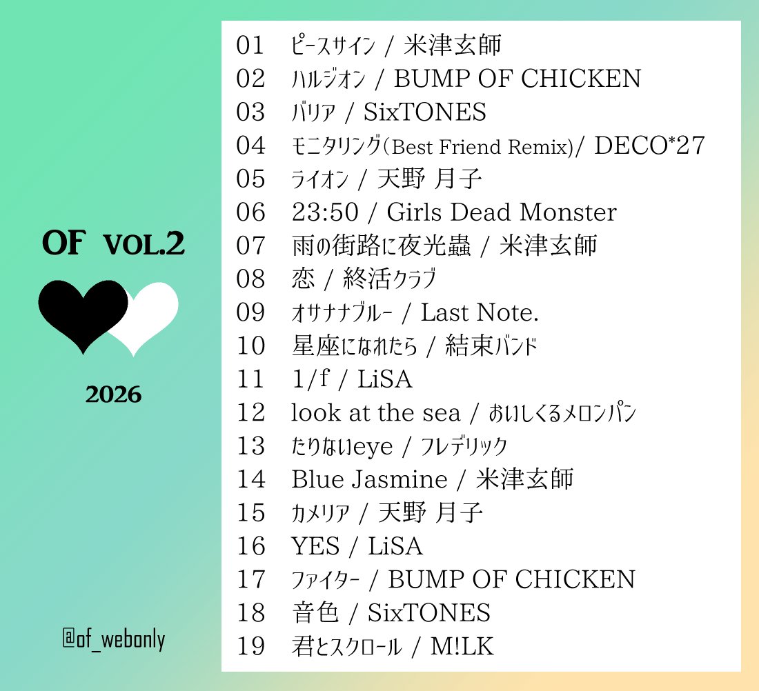 of_webonly's tweet photo. 『おがふるイメソン+』
「君の笑顔が降る青い春」終了日までの期間中に、【イメソン部門】【カラオケ部門】にわけて募集した曲をまとめて、プレイリストを作成しました。ご応募ありがとうございました！

それぞれのプレイリストは、ツリーからどうぞ！

#君の笑顔が降る青い春_後夜祭 https://t.co/XKYNF47Ahz