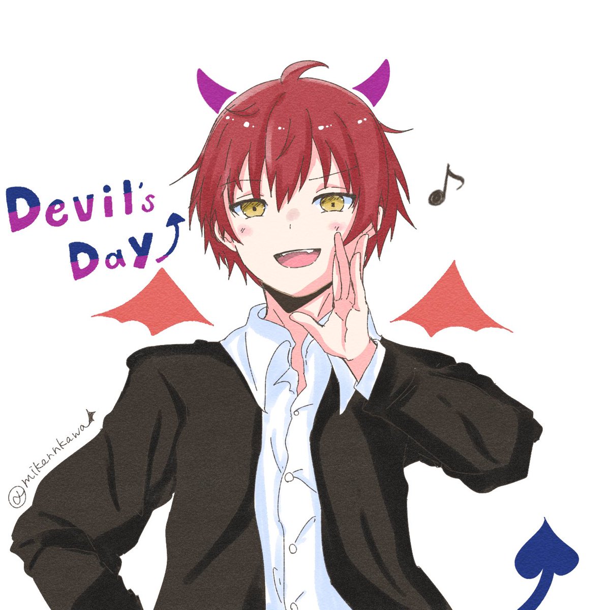 mikannkawa's tweet photo. 悪魔の日 (⃔ .  ̫ .  )⃕↝ https://t.co/ORMz97UH50