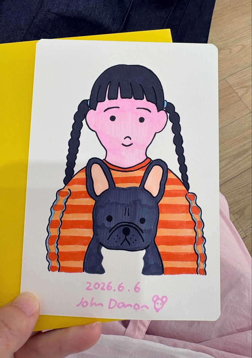 ぷー♥ページ　似顔絵 似顔絵を描いて貰いました。自宅でスキャンして何かのアイコンを変更し