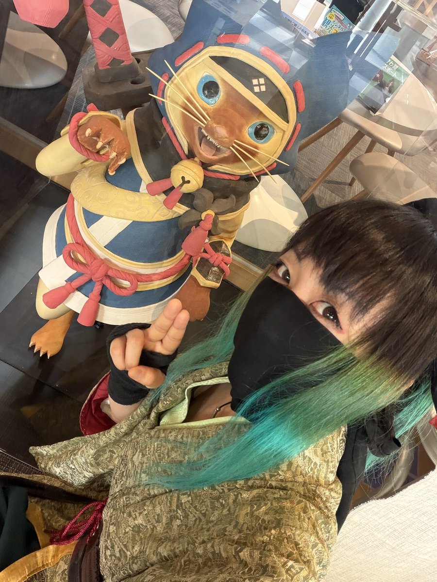 yzkrin's tweet photo. 本日は #甲賀流リアル忍者館 にお越しくださりありがとうございました！

ポケモンやFF好きな方もいらっしゃって嬉しかったです😊

薬研コーヒー体験もありがとうございました！

そしてモンハンワイルズ新情報発表の日にまたカムラアイルーちゃんにも会えたので満足です🥷

#甲賀五十三家 https://t.co/5l2Ynn2RhD
