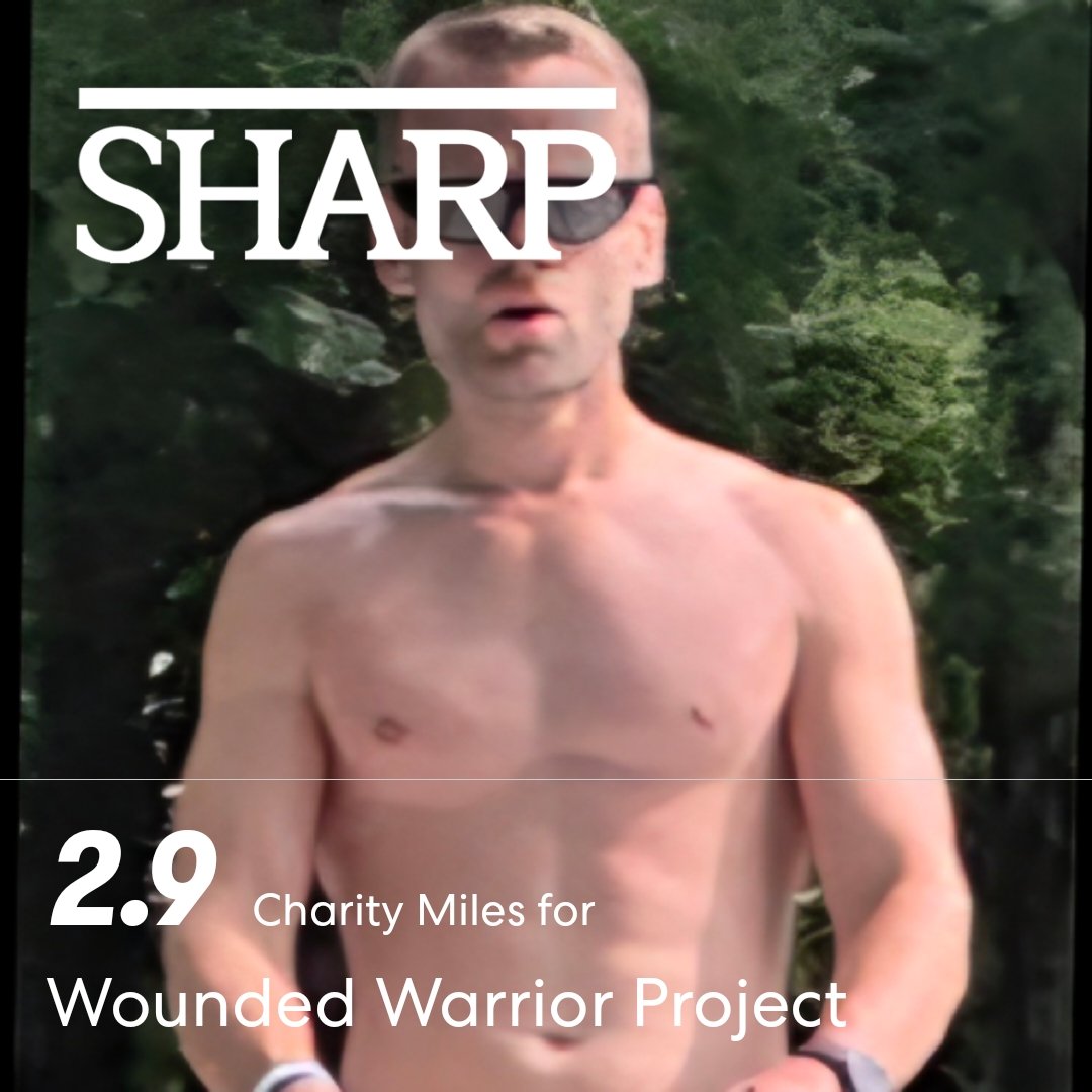 JohnJasonFallow's tweet photo. 2.9 Charity Miles for Wounded Warrior Project. Please click here to move with me in support of this great cause:
https://t.co/G72DFMdPi5. https://t.co/hLOiSMhy6i