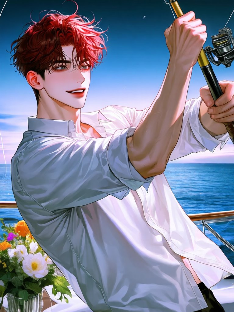 choikangniceguy's tweet photo. *어디선가 낚싯대 얻어와서 낚시 중*

*잔잔하다가 갑자기 시작된 입질에, 대어를 기대하며 낚싯대를 당긴다.

와, 이거 대언데? ㅋㅋ 야, 씨. 얼마나 큰 게 나오려고~ https://t.co/BroVqRj3Cz