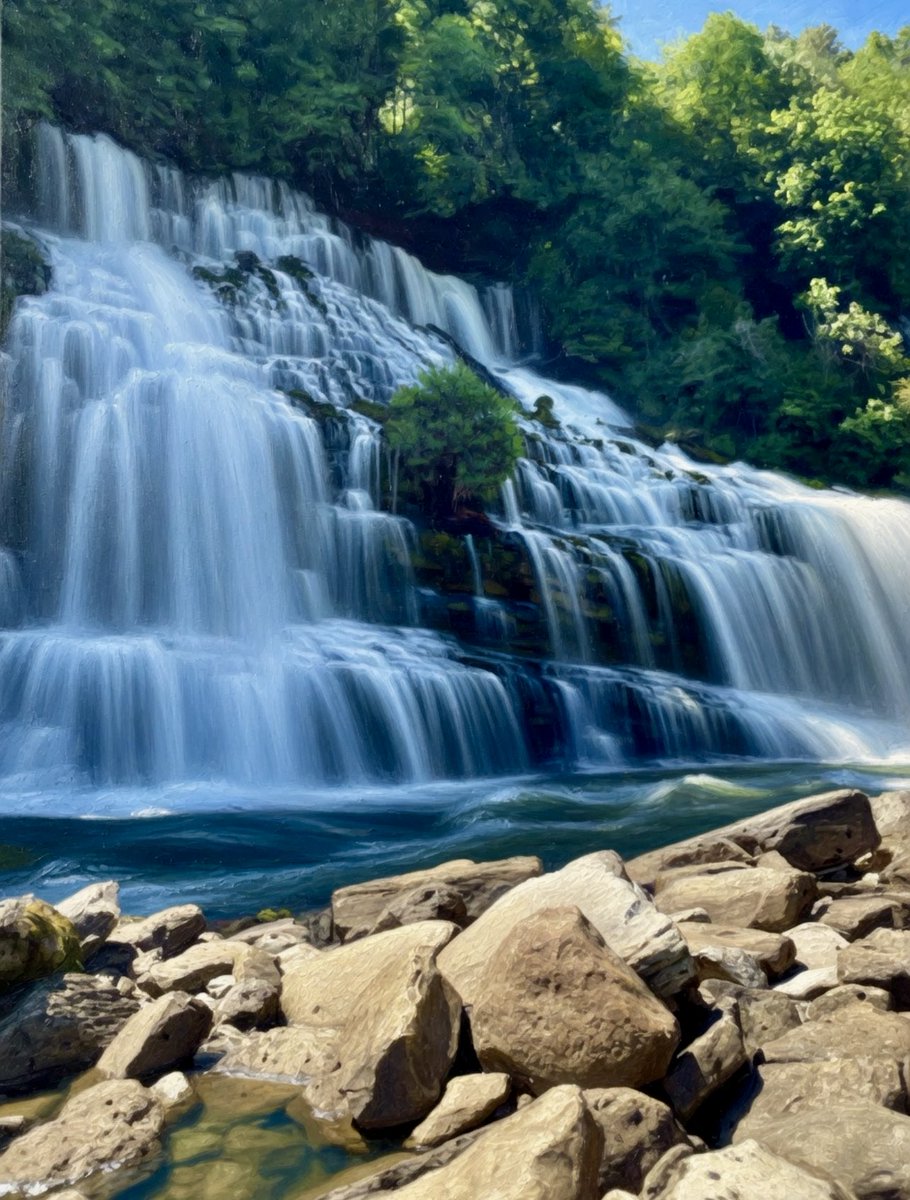 vanessalovesben's tweet photo. My favorite Tennessee waterfall so far 🤩 https://t.co/9aaLaDAImY