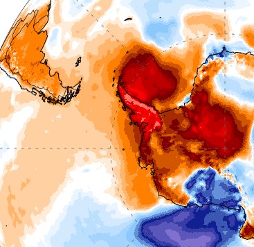 ofimet's tweet photo. Noticias de ayer, EXTRA EXTRA!! 🗞️🗞️
15 GRADOS en la ANTÁRTIDA, en JUNIO 👀👀👀👀👀👀👀👀 // Base Esperanza 🇦🇷 midió el viernes 15º4, récord mensual destruido, debido al bloqueo - cuña - anticiclón que tenemos hace como 1 mes (!). https://t.co/IwA1U9Uq9m