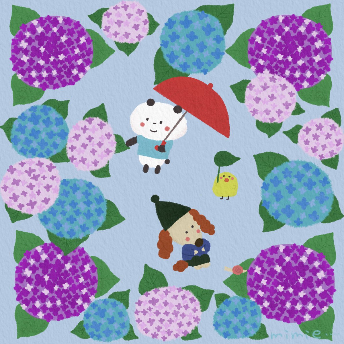 mimie75203373's tweet photo. 梅雨入りしましたね☂️
#イラスト　#絵を描くのが好き　#art  #illustrationㅤ https://t.co/PyJ0nBHPl7