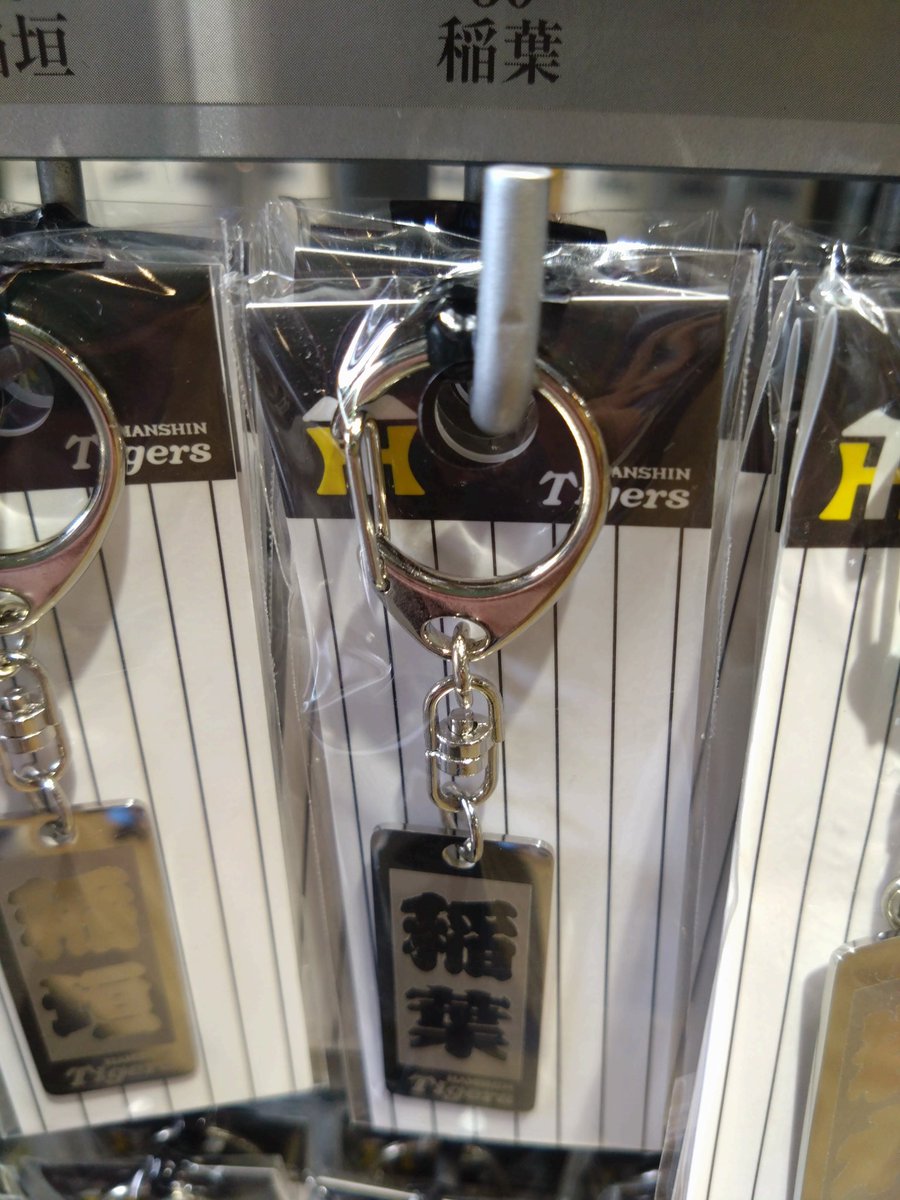 f887rosch's tweet photo. 甲子園球場に苗字キーホルダーあったよ！全員分探す気力なかったけど、
稲葉と今野はみつけた！ https://t.co/bACor7vPpj