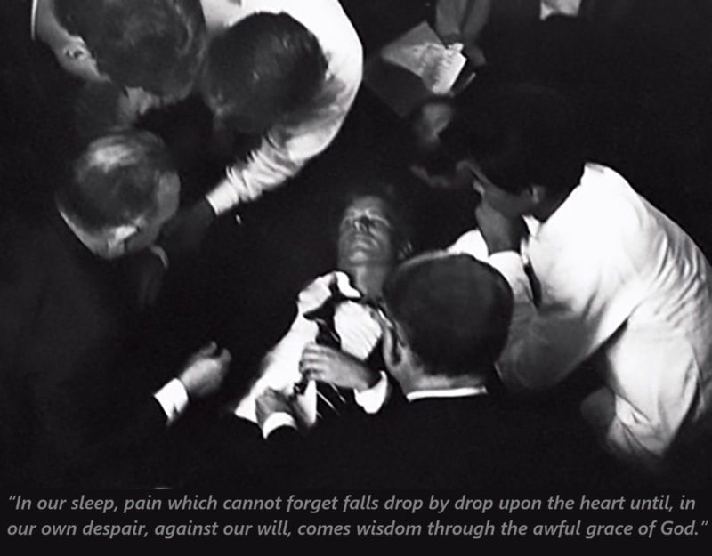 Begin_101's tweet photo. Robert F. Kennedy (November 20, 1925-June 6, 1968)🧩

Aeschylus Quote “To tame the savageness of man and make gentle the life of this world.”

RFK was assassinated after making a campaign speech at the Ambassador Hotel in Los Angeles on June 5 1968.

“Give him air. Give him air.” https://t.co/bRiCbLxV3U