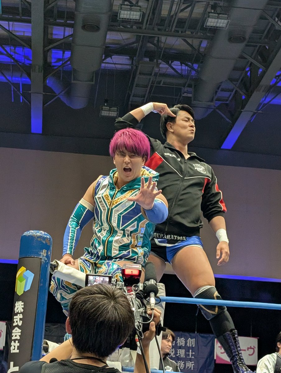 mochan___s2's tweet photo. ♡2026.6.6♡
全日角田①
前回の角田大会のときに初めてプロレス観戦したので、2回目の角田大会、感慨深かった👍
青柳兄弟撮影会、本当にありがとう😭
HAYATOくんのサイン会嬉しかった🎶
亮生くん、今日はレイさん仕様だったの面白かったです🎶勝てて良かった〰️❕️青柳兄弟って最高❕️❕️
#ajpw https://t.co/be8uGANU2D