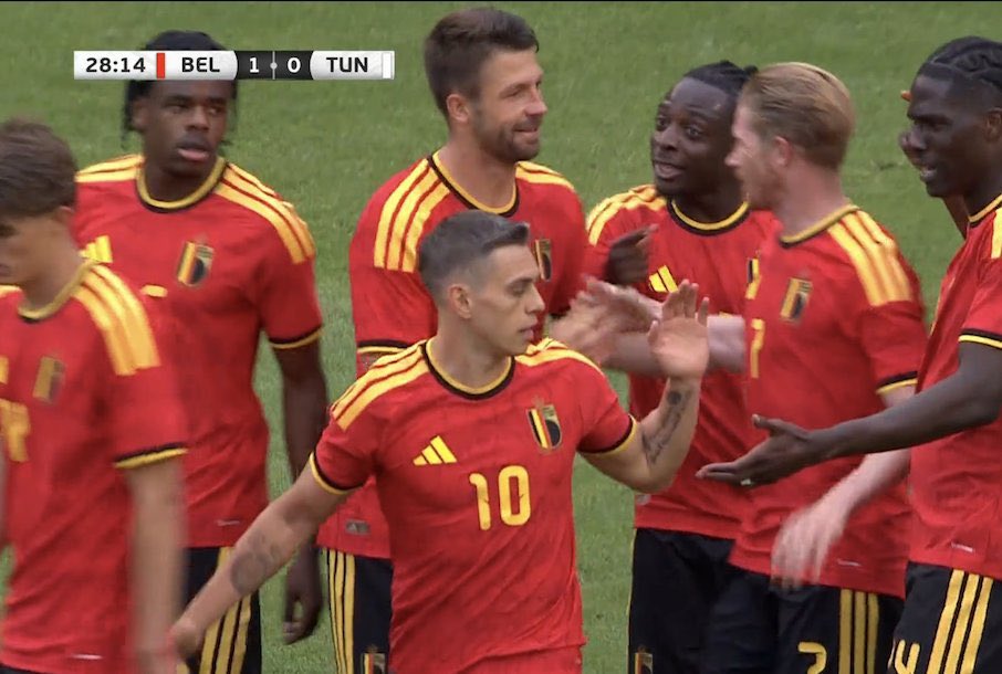afcstuff's tweet photo. Leandro Trossard has put Belgium 1-0 up against Tunisia in their friendly in Brussels this afternoon. ⚽️🇧🇪 https://t.co/mtHhGkqKg9