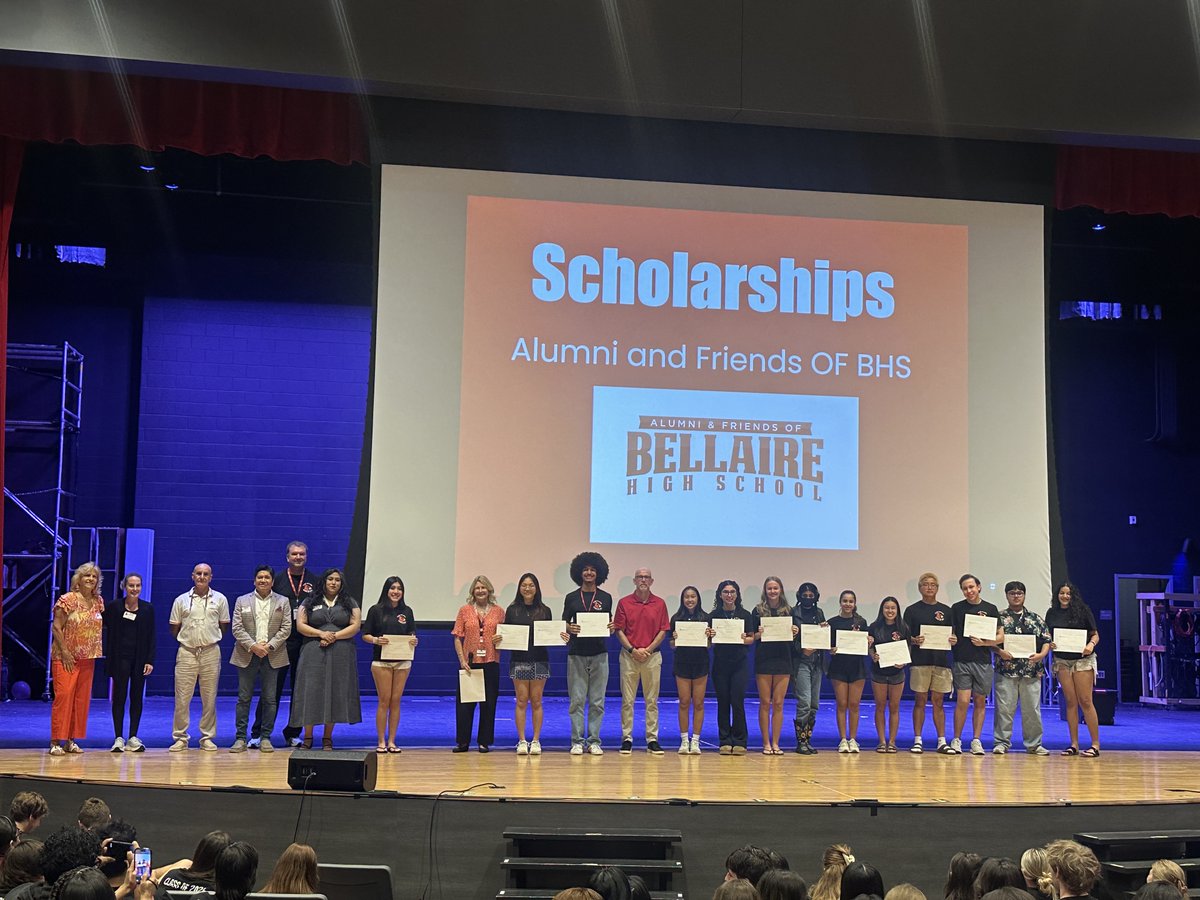BellaireHigh's tweet photo. Congrats to the 2026 Bellaire High School Alumni and Friends Scholarship recipients! #CardinalProud https://t.co/YbQP5WoV5p