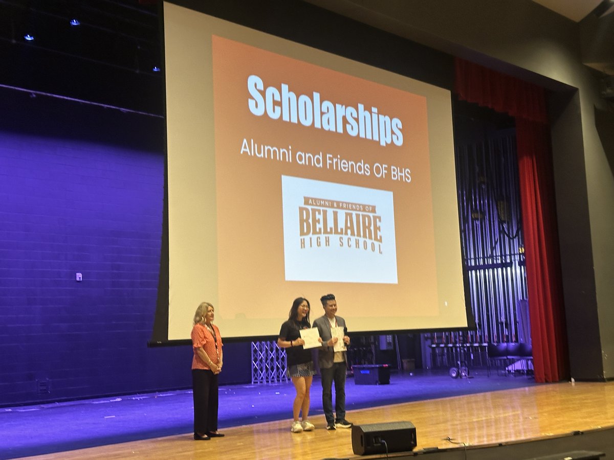 BellaireHigh's tweet photo. Congrats to the 2026 Bellaire High School Alumni and Friends Scholarship recipients! #CardinalProud https://t.co/YbQP5WoV5p