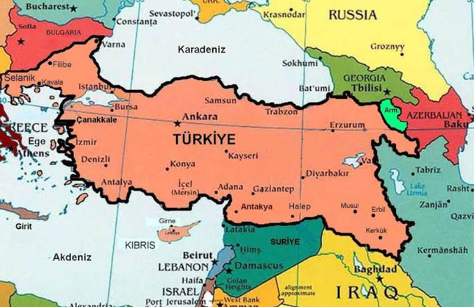 haritayikesIf's tweet photo. Misak-ı Milli sınırları haritası https://t.co/K3SgIhXmwv