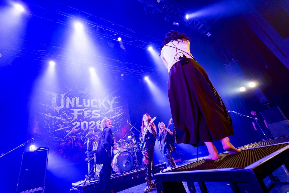NEMOPHILA_band's tweet photo. 本日はUnlucky Morpheus presents
『UNLUCKY FES 2026』
@ 川崎CLUB CITTA'

誠にありがとうございました！！！

個性豊かなバンドが集まった🤘🏼🔥最高のイベント！会場の熱気も常に最高潮でした！！

Support Guitar : iKA @squid_yht_xxx17 

次回は6/14（土）「RHYTHM OF FEAR」
［東京］恵比寿・LIQUIDROOM

ぜひ恵比寿でお会いしましょう！！

Photo by @Quratasatoshi

#UNLUCKY_FES_2026
#NEMOPHILA