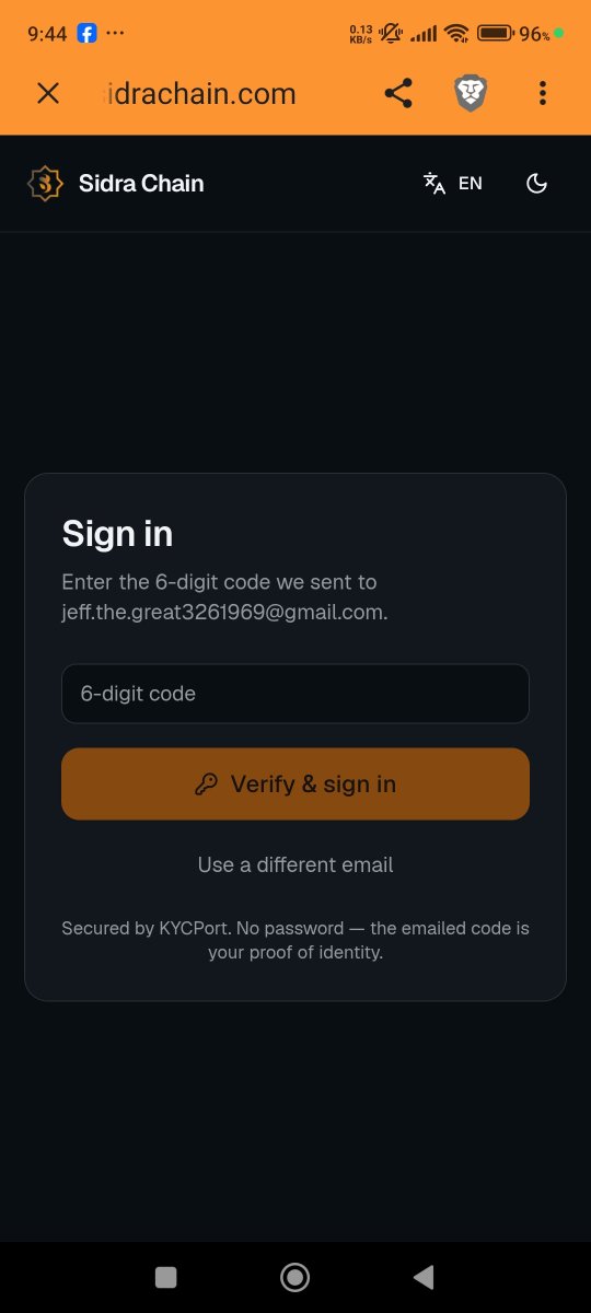 hunterjeff69's tweet photo. @maljafeiri @sidrachain no code sent pls help ive tried several times but still no code https://t.co/9e19GJR1NR