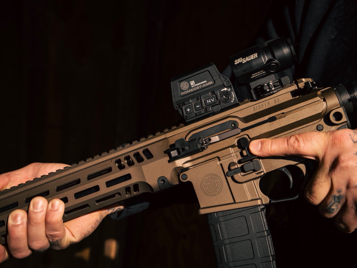 sigsauerinc's tweet photo. The proven 516 platform, now available with a Bronze Cerakote signature finish. https://t.co/LrBlGZmB9O