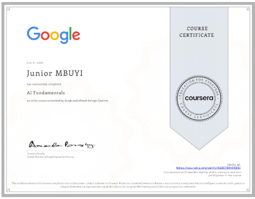 jr_cephas's tweet photo. View my verified achievement from @coursera. https://t.co/QTa6toG5aY via @credly https://t.co/S4hW1fMMT8