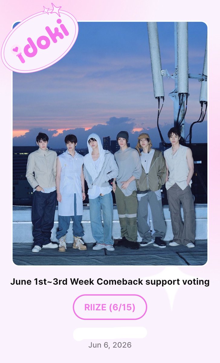 puffbinchan's tweet photo. BRIIZEBUNDEULLL AYO VOTE RIIZE DI IDOKI SBLM JAM 10!!
#idoki #TopicVote
June 1st~3rd Week Comeback support voting
#RIIZE_(6/15) Currently ranked 2nd
https://t.co/okIJMgd7Rd https://t.co/2WqHY0HA3V