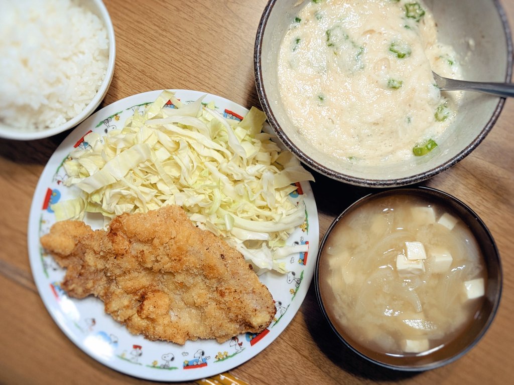 oonuma31's tweet photo. 夕飯はとんかつ揚げました(/･ω･)/ https://t.co/pvE0dJKIsl