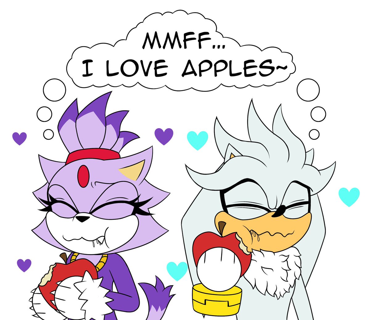 mihanik456's tweet photo. Two apple lovers🤍💜
[#silvaze #silverthehedgehog #blazethecat] https://t.co/rpdt6nPxBJ