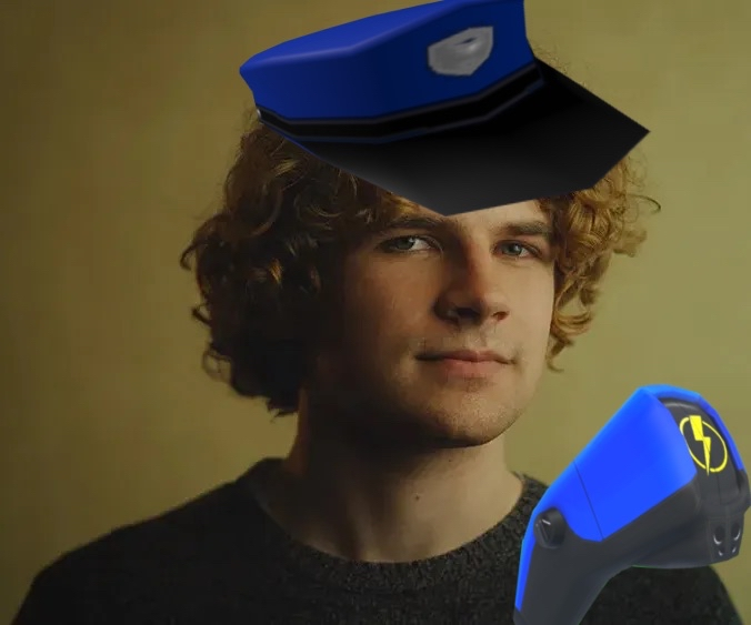 OfficerDoggyLPD's tweet photo. "Backrooms" director Kane Parsons has officially joined the LPD.

"I just want to help people out" said the 3 year old director. https://t.co/sPi6HqG4wf