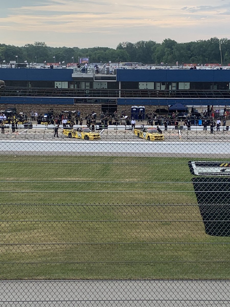 ctown_16's tweet photo. When your wearing your @pkligerman #48 shirt and his spot for practice on pit road is right across from you @C_Rice1 @Kaulig_Trucks https://t.co/km3ZElORiL