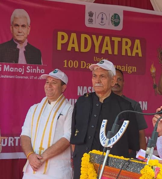 Sunil_SharmaBJP's tweet photo. Joined the Nasha Mukt Jammu &amp; Kashmir Padyatra at #Kishtwar in the presence of Lieutenant Governor Shri Manoj Sinha Ji, reaffirming our collective commitment to building a healthier, safer, and drug-free Jammu &amp; Kashmir. https://t.co/s6bXlWCfkq