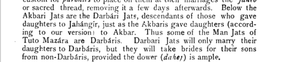 REAL_AHEERS's tweet photo. > Darbari Jats, the descendants of those who gave their daughters to Emperor Jahangir,  
> Akbaris - gave daughters to Akbar. 

  > Irl koi rguvnshi,virk ye sab ahir nahi milenge par darbari aur akbari jats mil jaayenge https://t.co/nmwHgp11ll