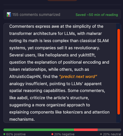 wonderer_john's tweet photo. We have all been there, a thread has more than 100 comments.  Am working on this comments summarizer.

Do you guys think its useful?

#buildinpublic #indiehacker https://t.co/2gRNmI3BmG
