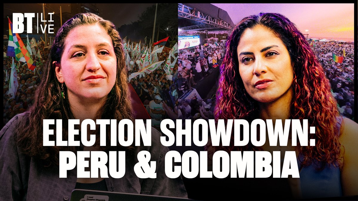 BTnewsroom's tweet photo. “Already there is US interference very strongly and openly in this electoral process”

BT’s @ZoeAlexandra_ok on high-stakes presidential election runoffs in Colombia and Peru

WATCH:  https://t.co/6WZ0YofzdM https://t.co/URRAfW9oGi
