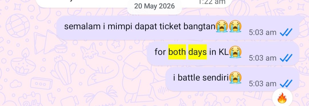 ₗₗᵧ ₜₕₑ ᵣₚ𝓌ₚ IS SEEING BTS IN KL tweet media