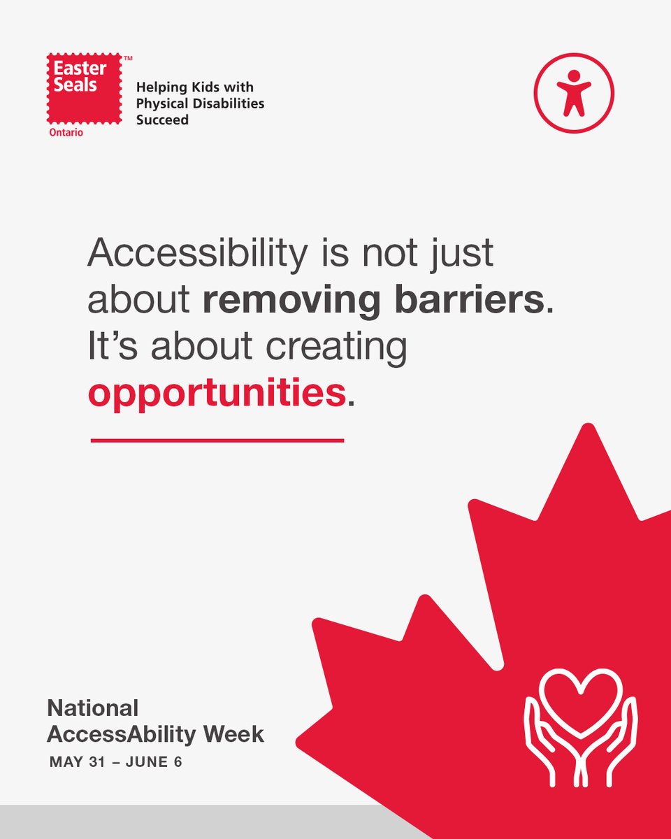 EasterSealsON's tweet photo. As #NationalAccessAbilityWeek comes to a close, we want to thank everyone who continues to support greater accessibility and inclusion in our communities. Creating a more accessible future takes all of us. #NAAW2026 https://t.co/JX6UQQTsf9