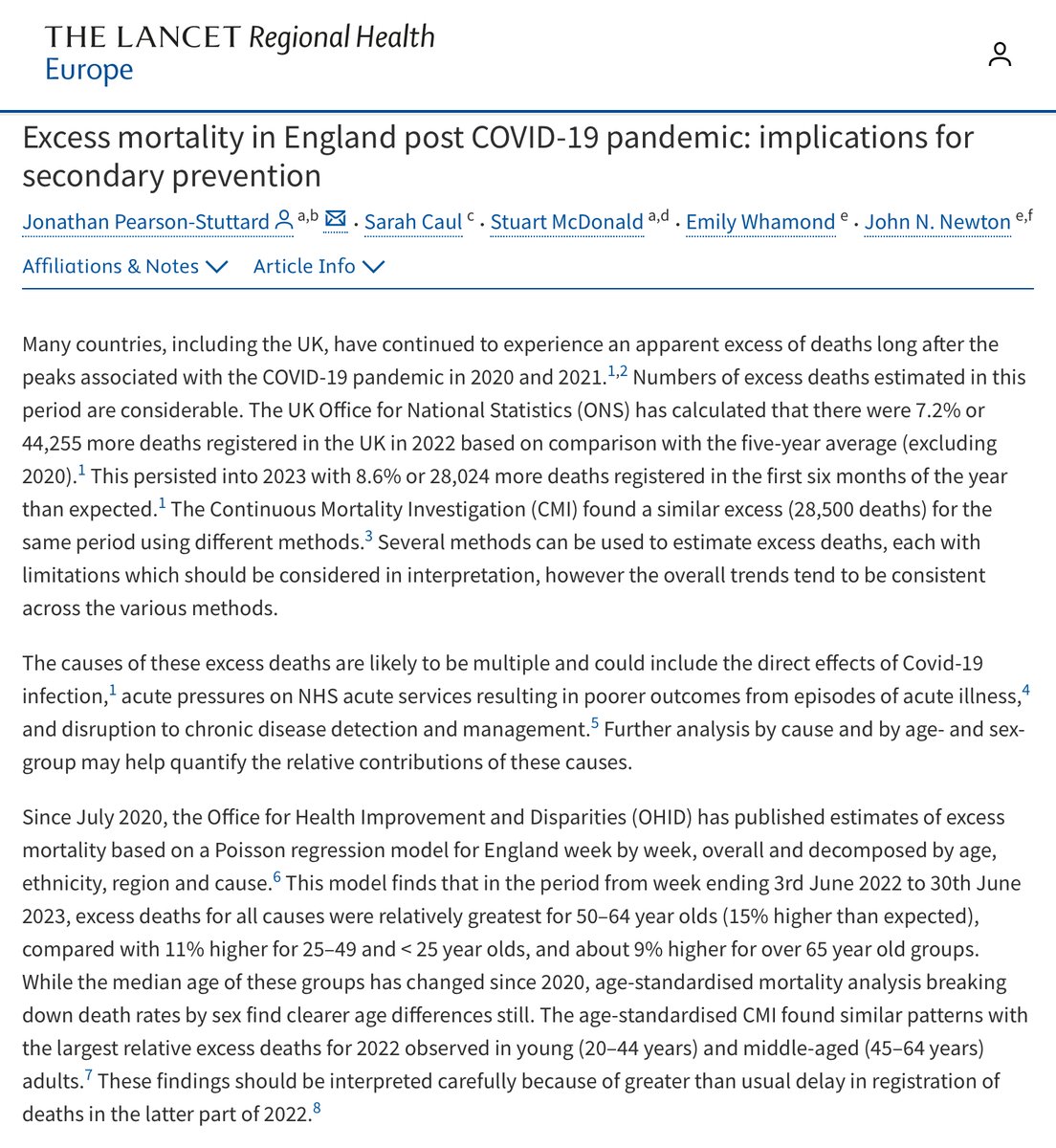 waltz_tales's tweet photo. It is in the leading medical journal that a leading cause of the exponential rise in excess deaths since 2020 ia acute respiratory infections (i.e. pneumonia).

It is settled knowledge that COVID causes long-term damage to the lungs and makes a later pneumonia death more probable https://t.co/GpJxlgR6WD