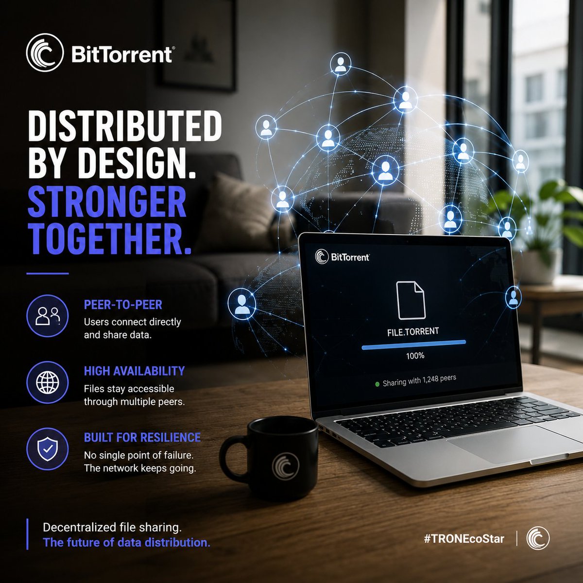 tuTransform's tweet photo. 𝗕𝗜𝗧𝗧𝗢𝗥𝗥𝗘𝗡𝗧 𝗣𝗥𝗢𝗩𝗘𝗦 𝗧𝗛𝗔𝗧 𝗖𝗢𝗟𝗟𝗔𝗕𝗢𝗥𝗔𝗧𝗜𝗢𝗡 𝗖𝗔𝗡 𝗦𝗖𝗔𝗟𝗘 𝗕𝗘𝗧𝗧𝗘𝗥 𝗧𝗛𝗔𝗡 𝗖𝗘𝗡𝗧𝗥𝗔𝗟𝗜𝗭𝗔𝗧𝗜𝗢𝗡

Some of the most powerful systems are not built around dependence.

They're built around participation.

BitTorrent remains one of the strongest examples of this principle in action, demonstrating how millions of independent users can collectively create infrastructure capable of serving a global audience.

Its success is rooted in a simple idea:

Everyone contributes, and everyone benefits.

𝗔 𝗡𝗘𝗧𝗪𝗢𝗥𝗞 𝗣𝗢𝗪𝗘𝗥𝗘𝗗 𝗕𝗬 𝗜𝗧𝗦 𝗖𝗢𝗠𝗠𝗨𝗡𝗜𝗧𝗬

Unlike traditional distribution models that rely heavily on centralized servers, BitTorrent distributes data across a worldwide network of participants.

This approach helps provide:

• Greater efficiency

• Improved availability

• Reduced infrastructure strain

• Better resource utilization

• Global accessibility

As more users join, the network gains additional capacity and resilience.

𝗗𝗘𝗖𝗘𝗡𝗧𝗥𝗔𝗟𝗜𝗭𝗔𝗧𝗜𝗢𝗡 𝗖𝗥𝗘𝗔𝗧𝗘𝗦 𝗥𝗘𝗔𝗟 𝗔𝗗𝗩𝗔𝗡𝗧𝗔𝗚𝗘𝗦

A distributed architecture does more than remove single points of failure.

It allows systems to adapt naturally to increasing demand while maintaining strong performance.

Rather than becoming constrained by growth, BitTorrent benefits from it.

This is one of the reasons decentralized networks continue attracting attention as scalable solutions for the modern internet.

𝗧𝗛𝗘 𝗜𝗡𝗙𝗥𝗔𝗦𝗧𝗥𝗨𝗖𝗧𝗨𝗥𝗘 𝗢𝗙 𝗖𝗢𝗢𝗣𝗘𝗥𝗔𝗧𝗜𝗢𝗡

At its core, BitTorrent transforms collaboration into infrastructure.

Every shared resource contributes to a larger ecosystem capable of moving data efficiently across borders, devices, and regions.

The model demonstrates that large-scale coordination does not always require centralized control.

Sometimes, participation itself becomes the foundation.

𝗔 𝗟𝗘𝗦𝗦𝗢𝗡 𝗙𝗢𝗥 𝗧𝗛𝗘 𝗙𝗨𝗧𝗨𝗥𝗘 𝗢𝗙 𝗧𝗘𝗖𝗛𝗡𝗢𝗟𝗢𝗚𝗬

As digital ecosystems continue expanding, the demand for efficient, resilient, and accessible infrastructure will only increase.

BitTorrent's longevity highlights an important reality:

Decentralization works best when it delivers measurable value.

Lower costs.

Greater efficiency.

Stronger resilience.

And a network that becomes more capable with every new participant.

@BitTorrent @justinsuntron #TRONEcoStar