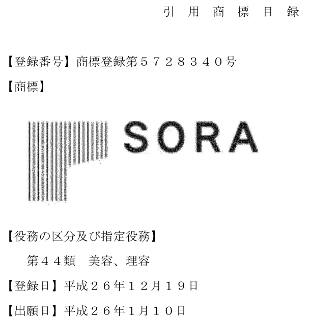 CAL000000's tweet photo. 【商標/類否】令和7年(行ケ)10111『SORA』＜森冨＞

⇒類似（図形と文字を分離観察OK）

（１）商標の類否
　両商標はともに図形部分と文字部分が間隔を空けて配置されており、分離観察が不自然なほど不可分的に結合しているとはいえない。また、図形部分からは特定の称呼や観念が生じないため、出所識別標識として強く支配的な印象を与える文字部分「SORA」を要部として抽出することが許される。両者を比較すると、外観は近似し、称呼（ソラ）は同一であるため、両商標は類似する。
　⇒図形と文字の結合商標において、図形部分が抽象的で特定の観念を生じない場合、文字部分のみが要部として抽出されるリスクが高い。
　出願実務においては、既存の文字商標との抵触を回避する目的で図形を付加しても、両者が不可分に結合（例えばロゴタイプの著しい図案化や重なり合い等）していなければ、類似と判断されることが多い。

（２）役務の類否
　指定役務の類否は、手段や目的の関連性、同一営業主・同一場所での提供の有無等の「取引の実情」を基準に判断される。美容室（ヘアサロン）においてマッサージやフェイシャルエステが提供される等の近年の取引状況に照らせば、本願指定役務と引用指定役務は、美容という目的を共通にし、提供する営業主や場所が重なる実態がある。したがって、美容師法における厳密な定義の違いにかかわらず、両役務は類似する。
　⇒役務の類否判断において、国家資格（美容師等）の有無や法的な業務範囲の区分けよりも、実際の市場におけるサービスの複合化（美容室でのマッサージ提供等）という「取引の実情」が優越する。企業の事業多角化により、かつては非類似とされた役務間でも混同のおそれが肯定され得る。

https://t.co/1hIqo8YKU8