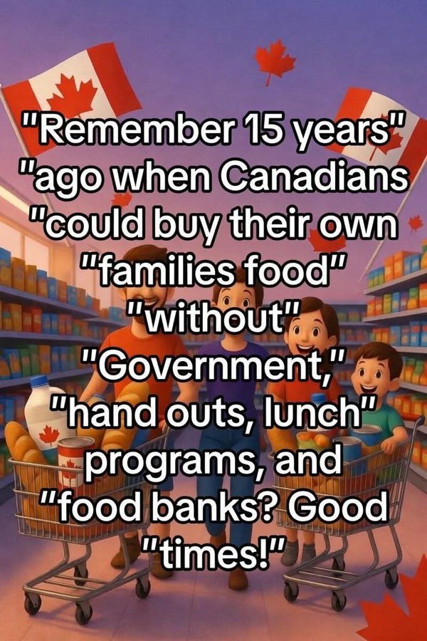 JM_IMO's tweet photo. @AnitaAnandMP It is embarrassing that Canadians cannot afford to buy groceries after 11 years of mismanagement of Liberal shit show. https://t.co/Mn2G2X7cZY