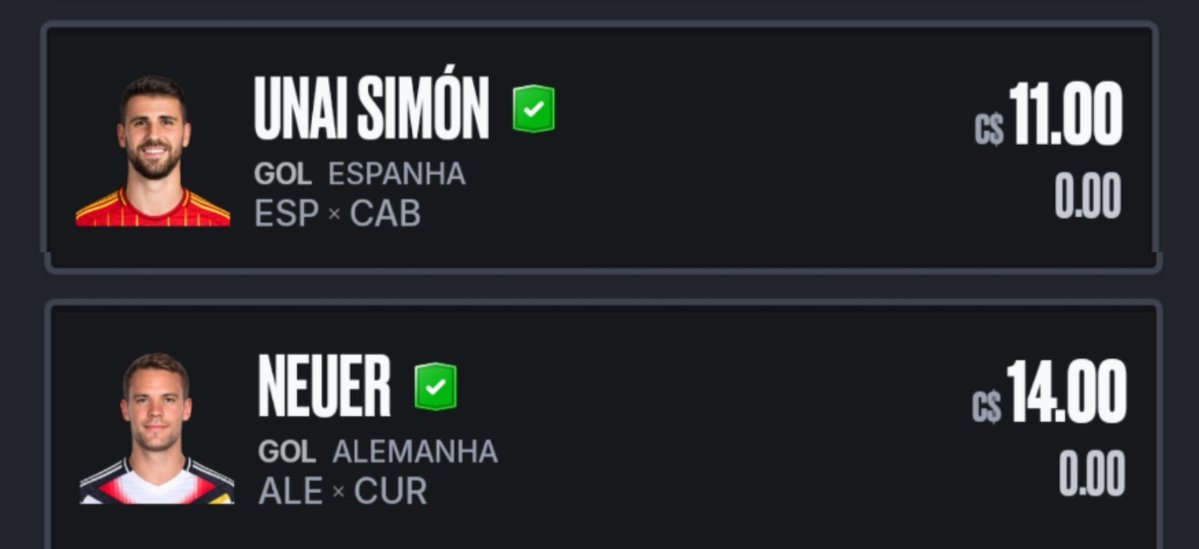Cartolider's tweet photo. Qual goleiro de vocês?

E vao pelo SG ou tentar defesas ?!?! https://t.co/2aqWd9Ff5n