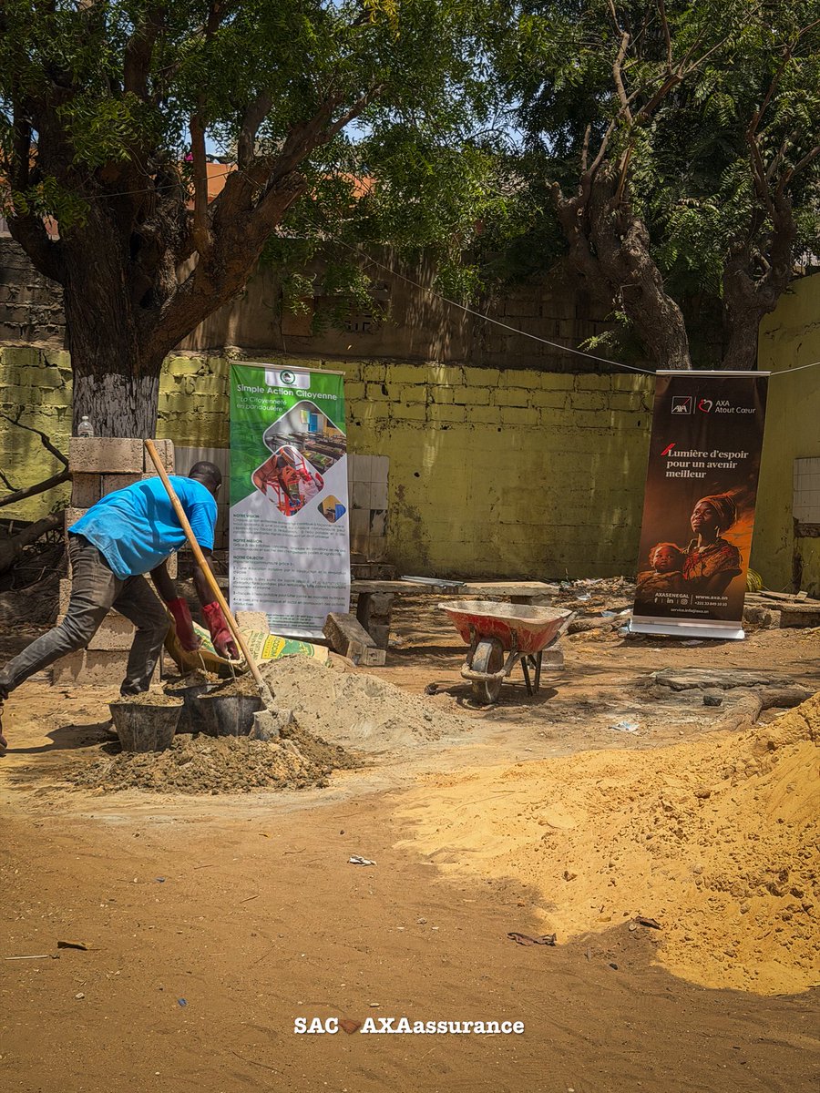 Simpleactioncit's tweet photo. Les travaux de réfection de l’école Badara Mbaye Kaba de Ouagou Niaye ont démarré.

Avec le soutien de la RSE de  AXA Assurance via Axa Atout Cœur, la SAC intervient pour la construction de toilettes, la peinture, la menuiserie et l’embellissement de l’école.

#SAC #Axa https://t.co/wJ9nvwrHAw