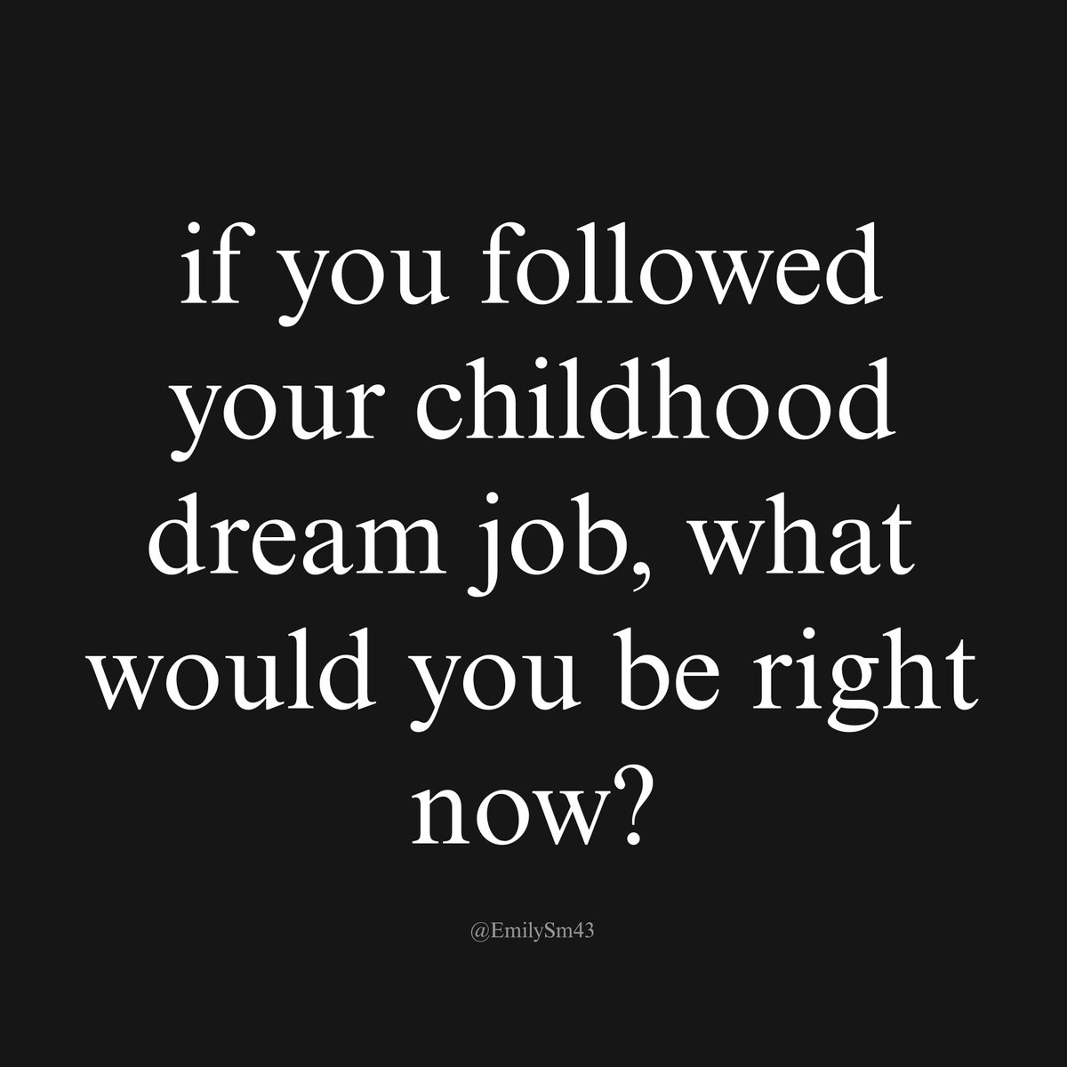EmilySm43's tweet photo. What would you be right now? https://t.co/4gZckuSUuC
