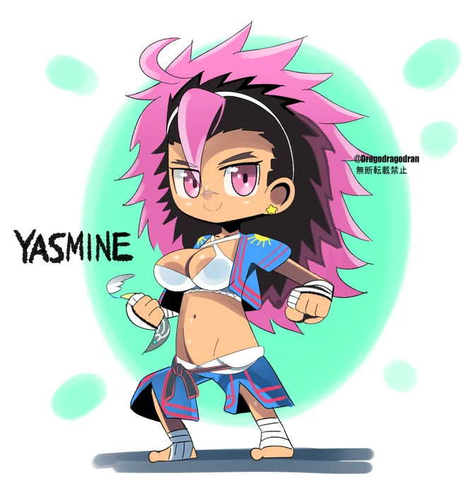 ストリートファイター6 より ヤスミン。( Yasmine ) #Streetfighter6 #スト6 #格ゲーキャラ描こうぜ
