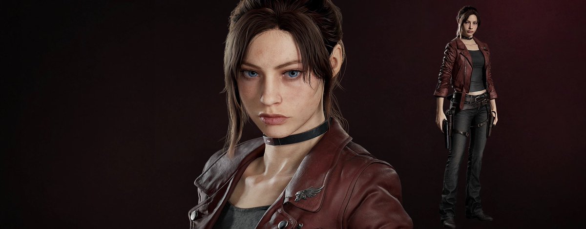 theimposterevil's tweet photo. Again…
IDK why they keep tweaking and changing the faces so much. Yeah, the face model is still Jordan, but compared to RE2R, she feels kinda unfamiliar to me.

What do y’all think? 
Do you like this version of Claire or nah?

#ClaireRedfield #REVeronica #ResidentEvil https://t.co/ATr0JpmVns