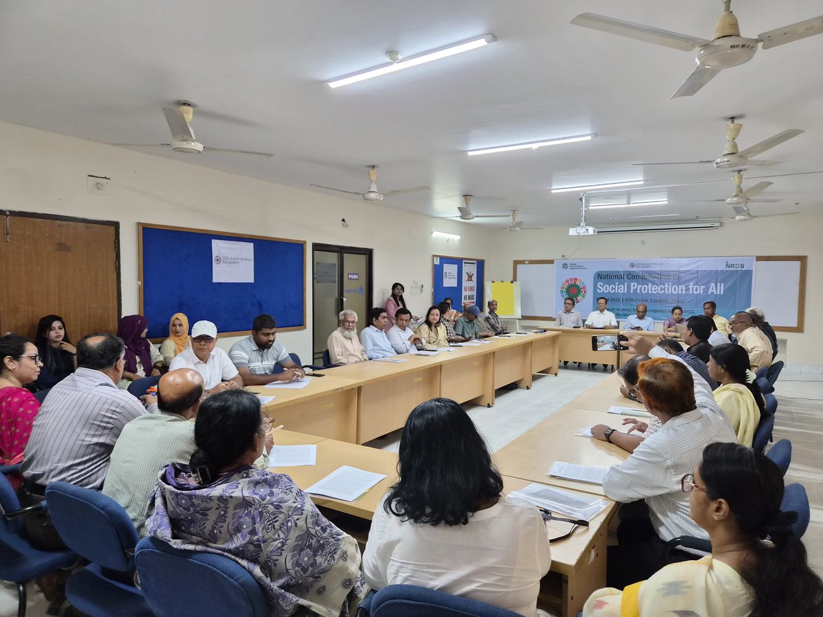 awalbd's tweet photo. National civil socity consultation held in  NGO Forum Dhaka organized by GCAP Bangladesh where 45 CSOs participated to draft a national position paper for Promoting Universal Social Protection to address, inequality, exclusion and climate vulnerability in Bangladesh. https://t.co/cypa2PjFz9