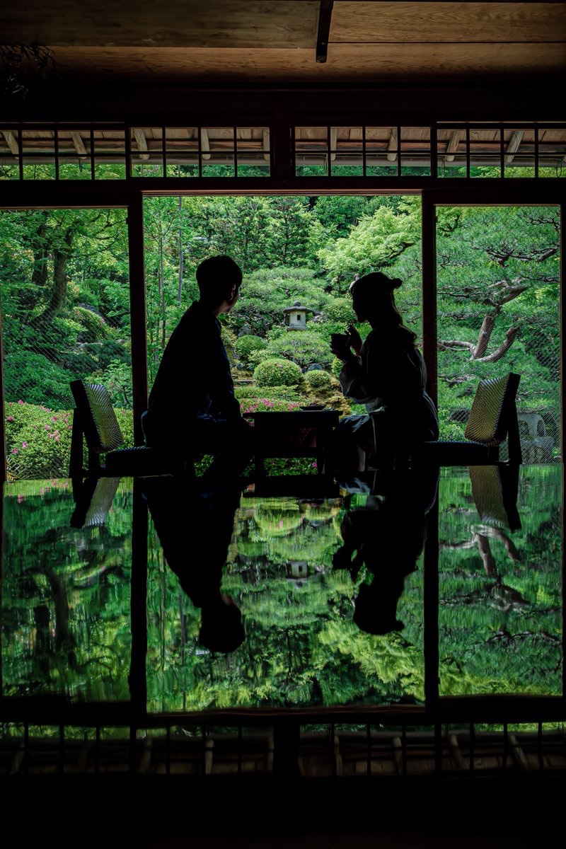 yuya0240's tweet photo. 京都にある庭園
緑が綺麗でずっと眺めていられる https://t.co/vjdezoWJu5